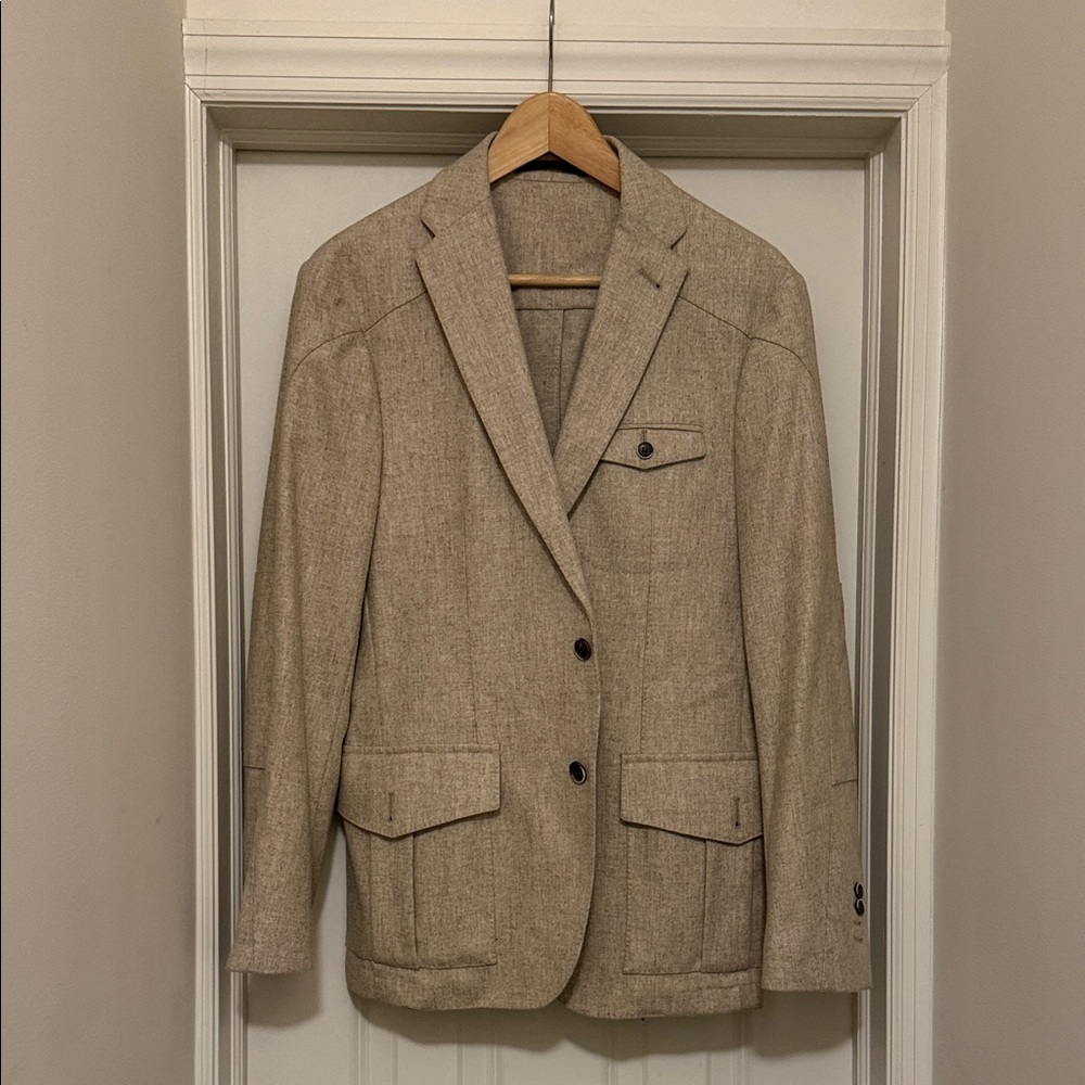 Men's Beige Safari Jacket